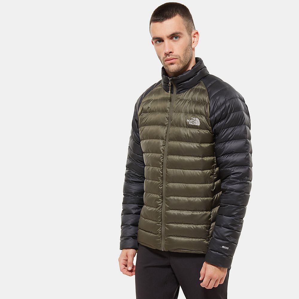 The North Face Trevail Packable Ανδρικα Σακάκι - Πρασινο / Μαυρα (TELW85394)